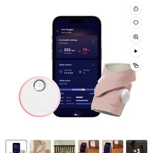 Owlet Smart Sock Baby Monitor in Pink